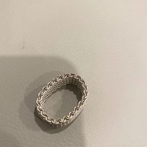 Tiffany & Co Somerset Mesh Ring Size 8.5